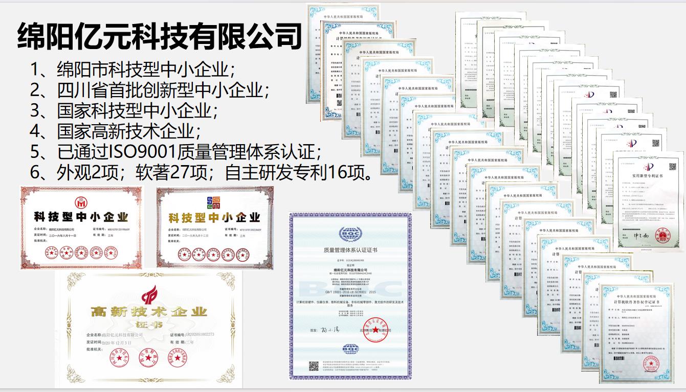 綿陽億元科技有限公司榮獲2023年度高新技術(shù)企業(yè)認(rèn)定